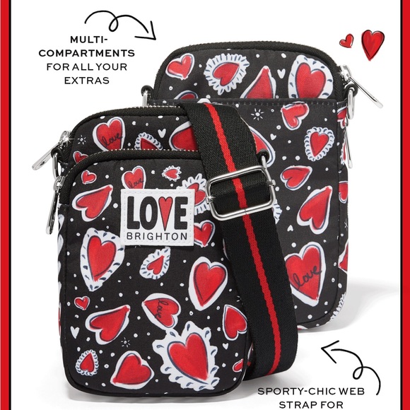 Brighton The Hearts a Flutter Utility Bag ~ New! - Picture 4 of 10